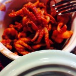 Ciuffetti di calamari alla diavola