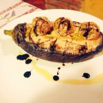 Melanzane ripiene light con sgombro e patate