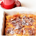 Clafoutis pesche e cioccolato