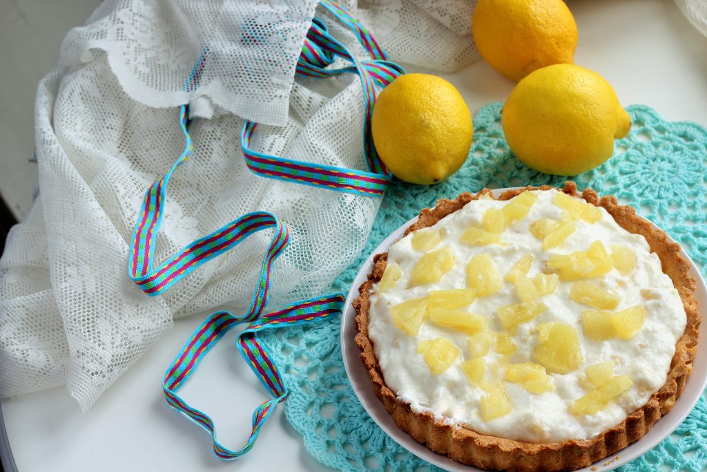 Crostata ananas cocco limone facilissima