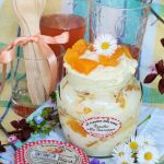 Trifle alle pesche con crema alla ricotta #ilmiopicnic